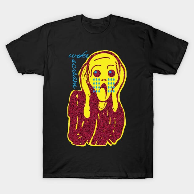 The Woke Scream T-Shirt by pelagio